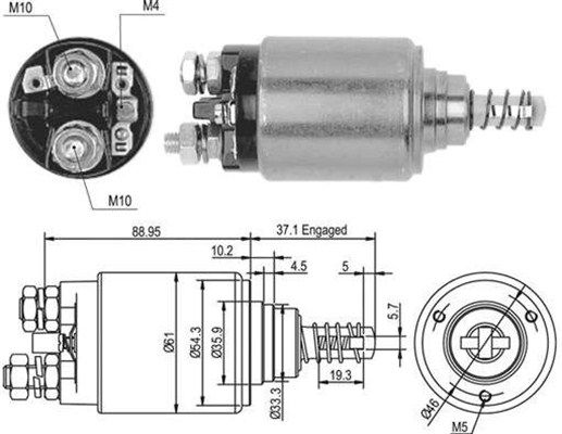 Магнітний перемикач, стартер MAGNETI MARELLI 940113050376