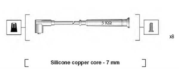 Uždegimo laido komplektas MAGNETI MARELLI 941045270514